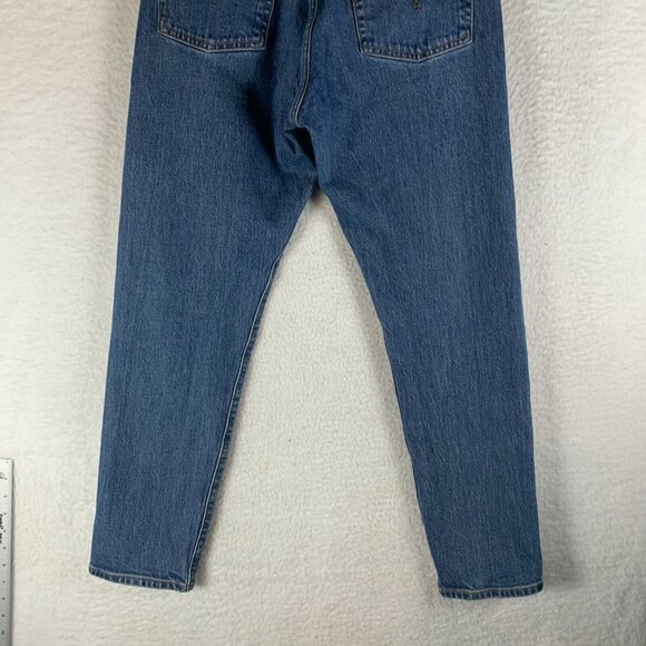 Levi's Wedgie Jeans Womens 28 Blue Denim Stretch Mid-Rise Skinny Button Fly 9698 - Picture 11 of 13